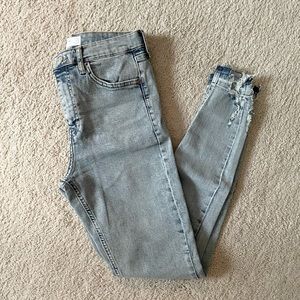 Light Blue Wash Topshop Jaime Skinny Jeans